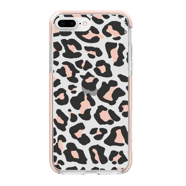 iPhone Case - Blush Rose Black Leopard