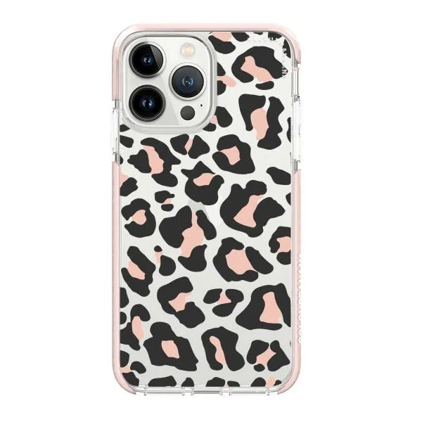 iPhone Case - Blush Rose Black Leopard