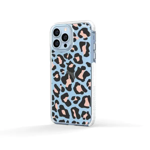 iPhone Case - Blush Rose Black Leopard