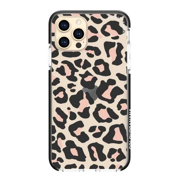 iPhone Case - Blush Rose Black Leopard