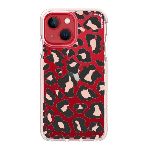 iPhone Case - Blush Rose Black Leopard