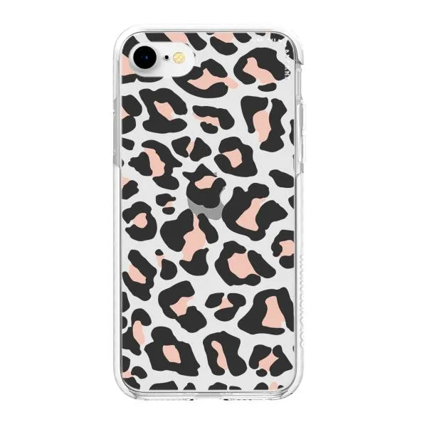 iPhone Case - Blush Rose Black Leopard