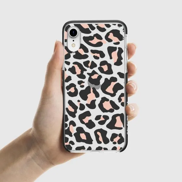 iPhone Case - Blush Rose Black Leopard