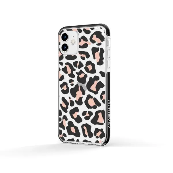 iPhone Case - Blush Rose Black Leopard