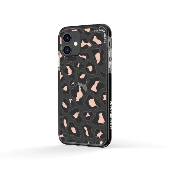 iPhone Case - Blush Rose Black Leopard