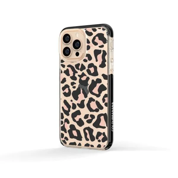 iPhone Case - Blush Rose Black Leopard