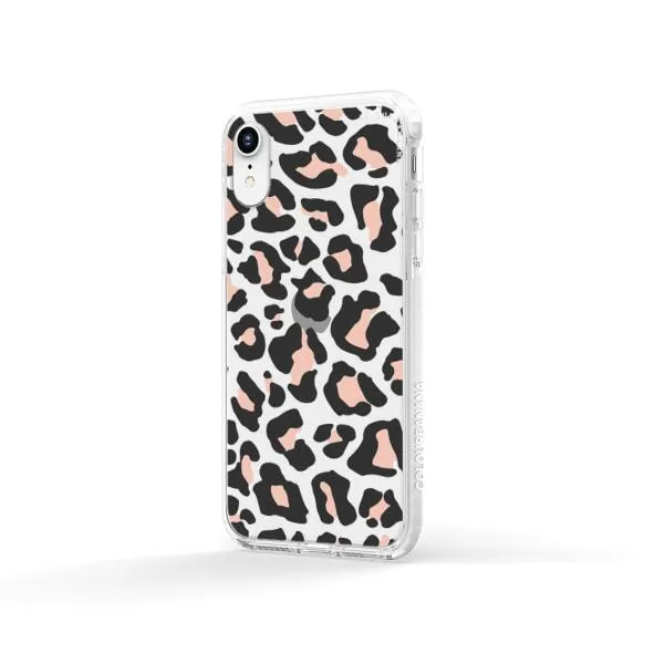 iPhone Case - Blush Rose Black Leopard