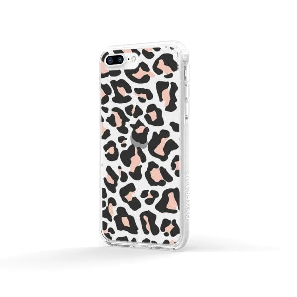 iPhone Case - Blush Rose Black Leopard