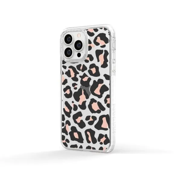 iPhone Case - Blush Rose Black Leopard