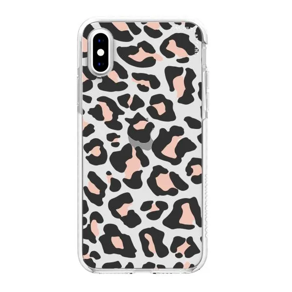 iPhone Case - Blush Rose Black Leopard