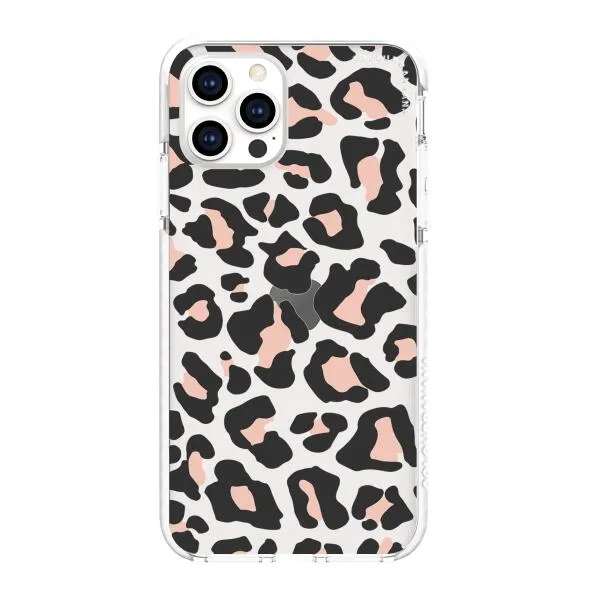 iPhone Case - Blush Rose Black Leopard