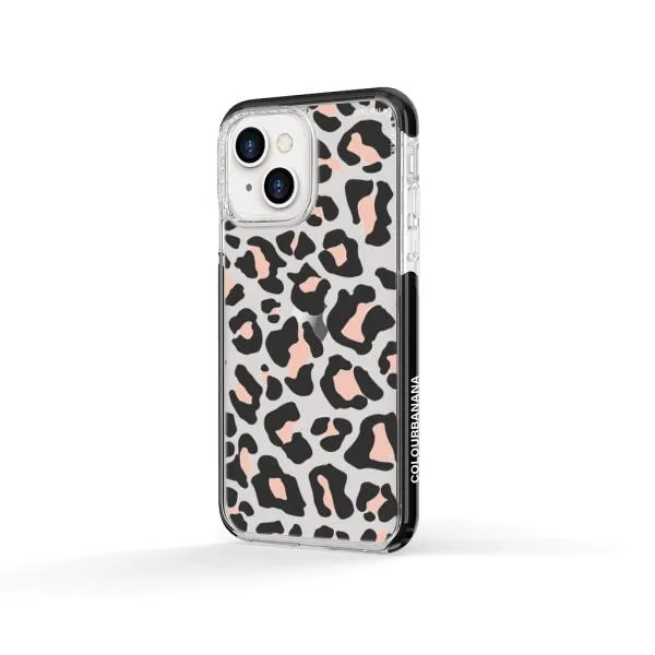 iPhone Case - Blush Rose Black Leopard