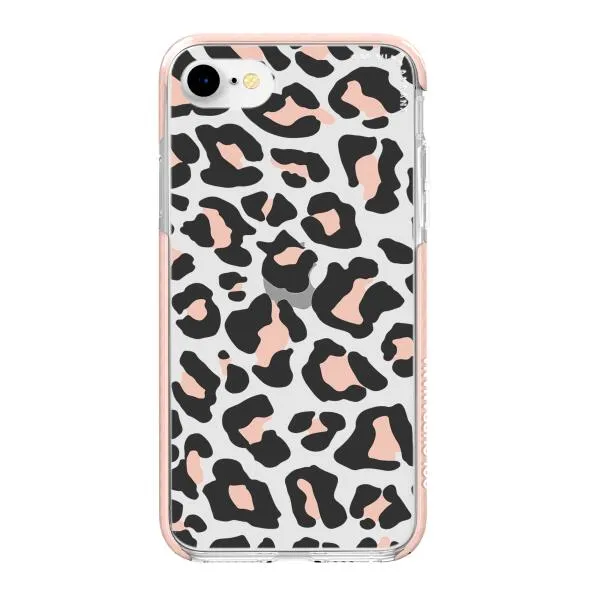 iPhone Case - Blush Rose Black Leopard