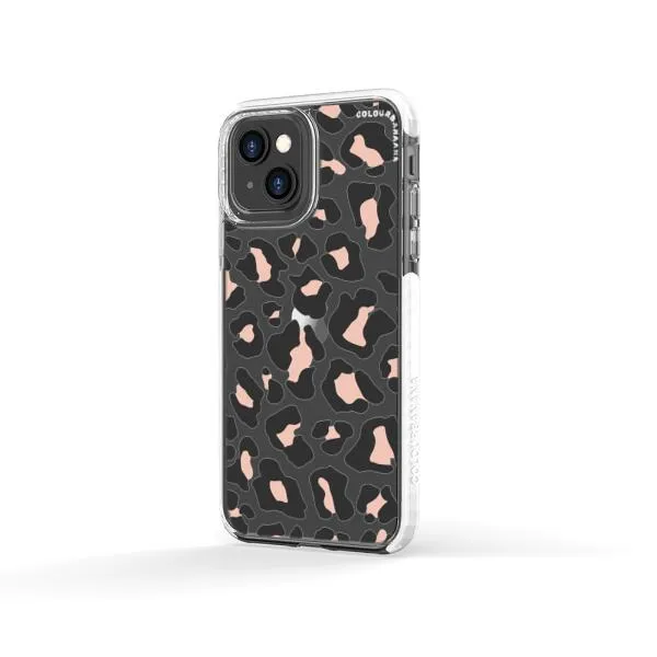 iPhone Case - Blush Rose Black Leopard