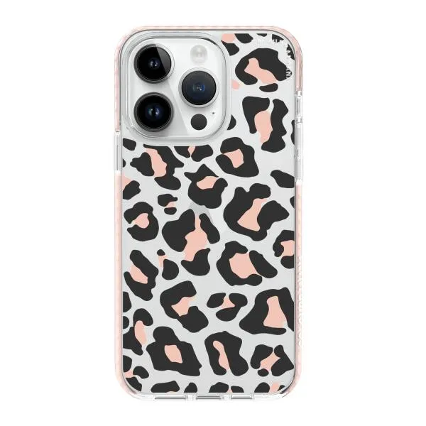 iPhone Case - Blush Rose Black Leopard