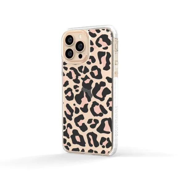 iPhone Case - Blush Rose Black Leopard