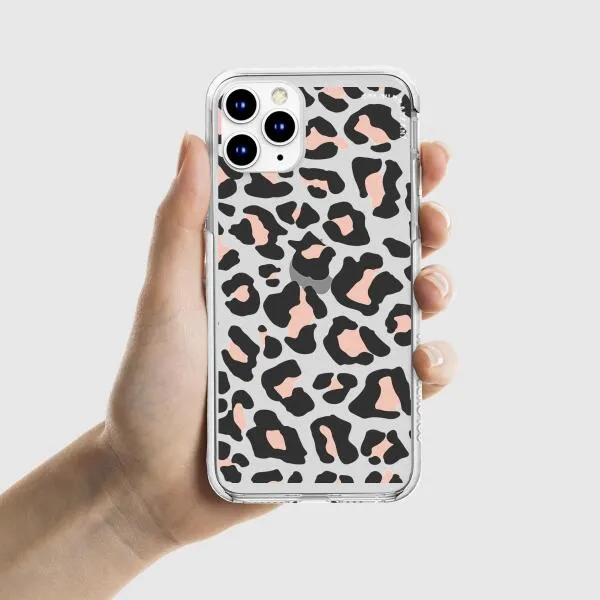 iPhone Case - Blush Rose Black Leopard