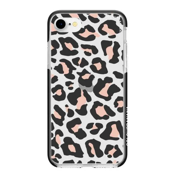 iPhone Case - Blush Rose Black Leopard