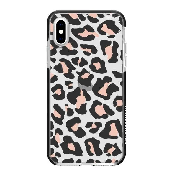 iPhone Case - Blush Rose Black Leopard