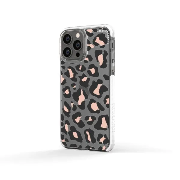 iPhone Case - Blush Rose Black Leopard