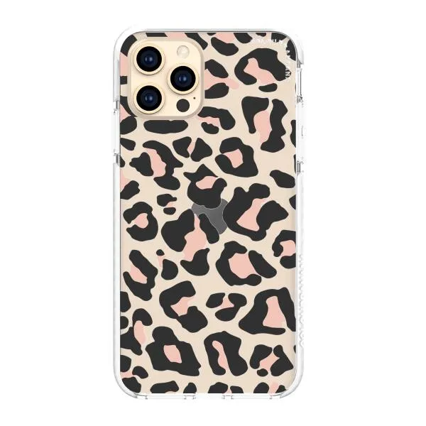 iPhone Case - Blush Rose Black Leopard