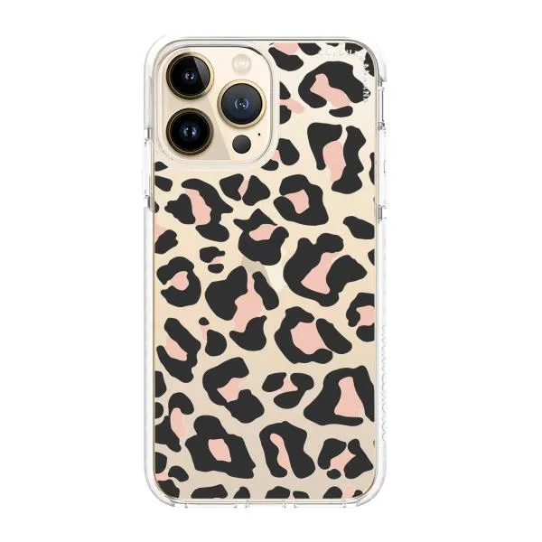 iPhone Case - Blush Rose Black Leopard