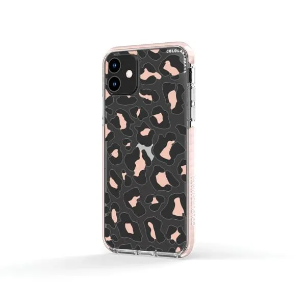 iPhone Case - Blush Rose Black Leopard