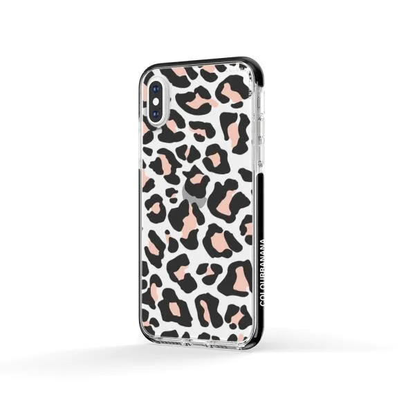 iPhone Case - Blush Rose Black Leopard