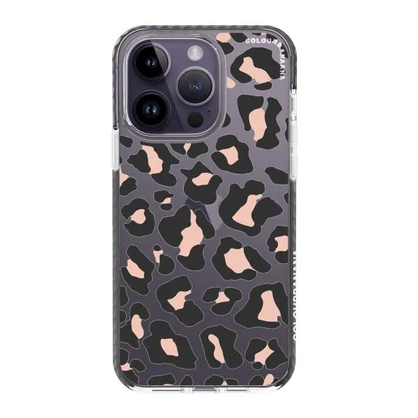 iPhone Case - Blush Rose Black Leopard