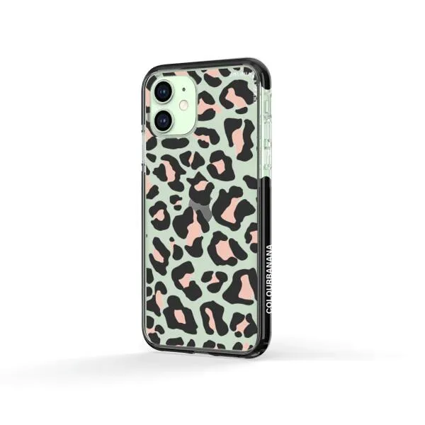 iPhone Case - Blush Rose Black Leopard