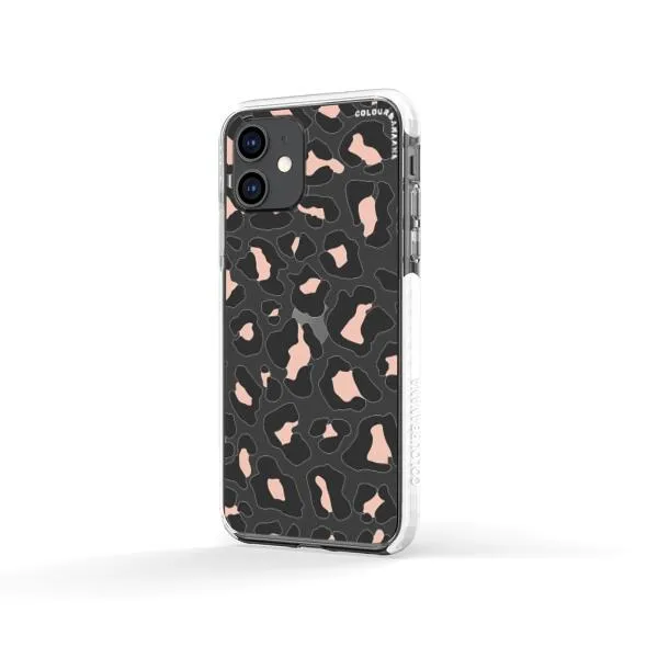 iPhone Case - Blush Rose Black Leopard