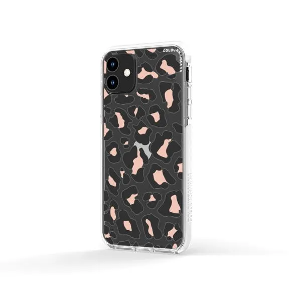 iPhone Case - Blush Rose Black Leopard