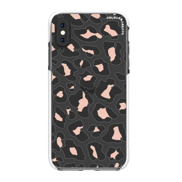 iPhone Case - Blush Rose Black Leopard