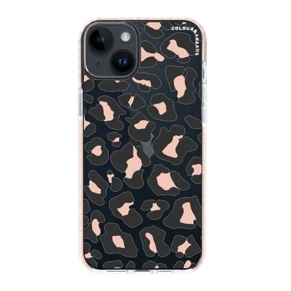 iPhone Case - Blush Rose Black Leopard