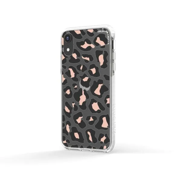 iPhone Case - Blush Rose Black Leopard