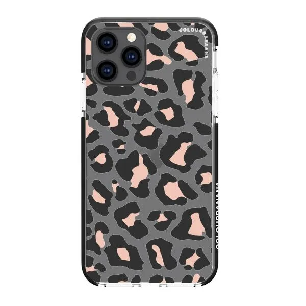 iPhone Case - Blush Rose Black Leopard