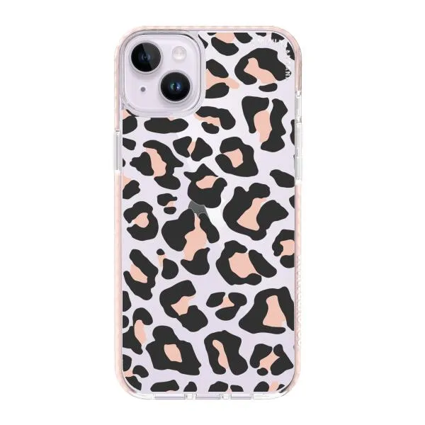 iPhone Case - Blush Rose Black Leopard