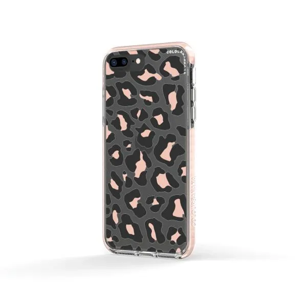 iPhone Case - Blush Rose Black Leopard