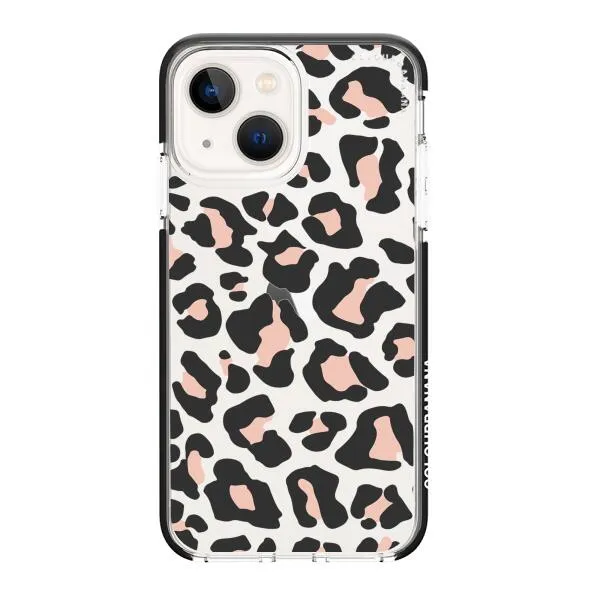 iPhone Case - Blush Rose Black Leopard