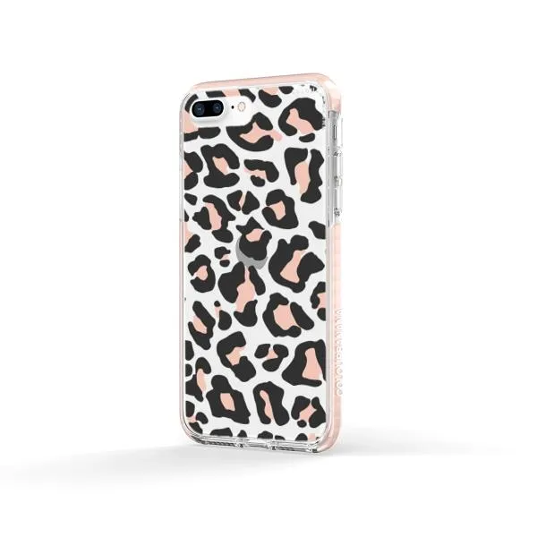 iPhone Case - Blush Rose Black Leopard