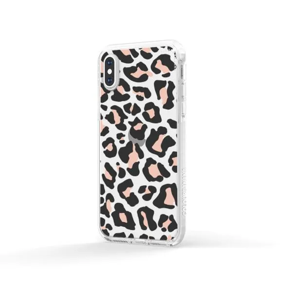 iPhone Case - Blush Rose Black Leopard