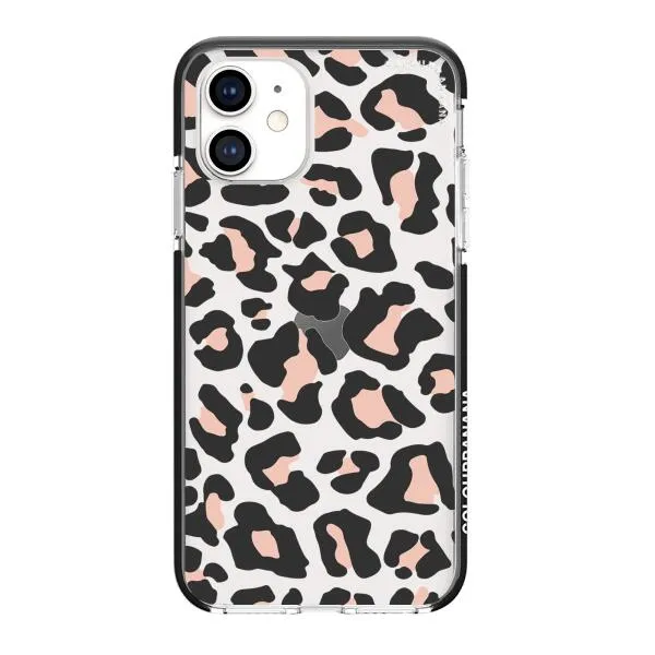 iPhone Case - Blush Rose Black Leopard