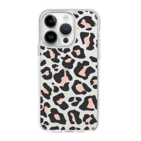 iPhone Case - Blush Rose Black Leopard