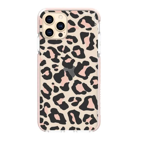 iPhone Case - Blush Rose Black Leopard