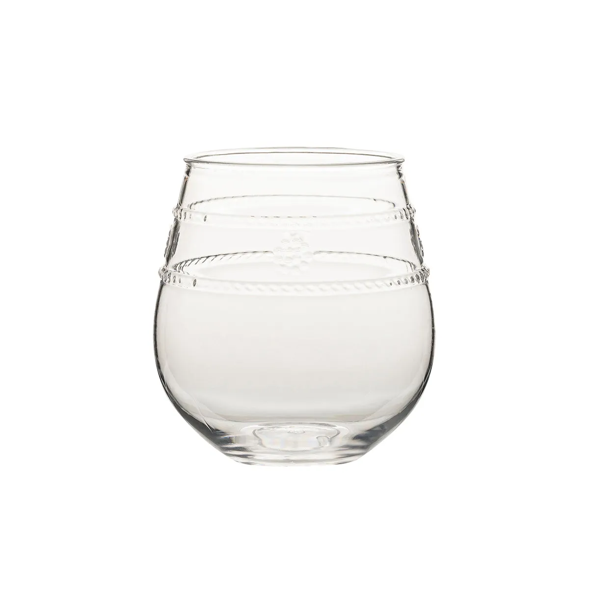 Isabella Acrylic Stemless Wine GlassSet/4