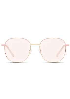 Jezabell Blue Light Glasses in Pink Gold