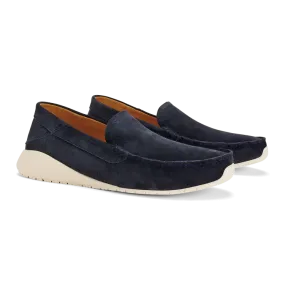 KA' A Italian Suede Loafer Navy