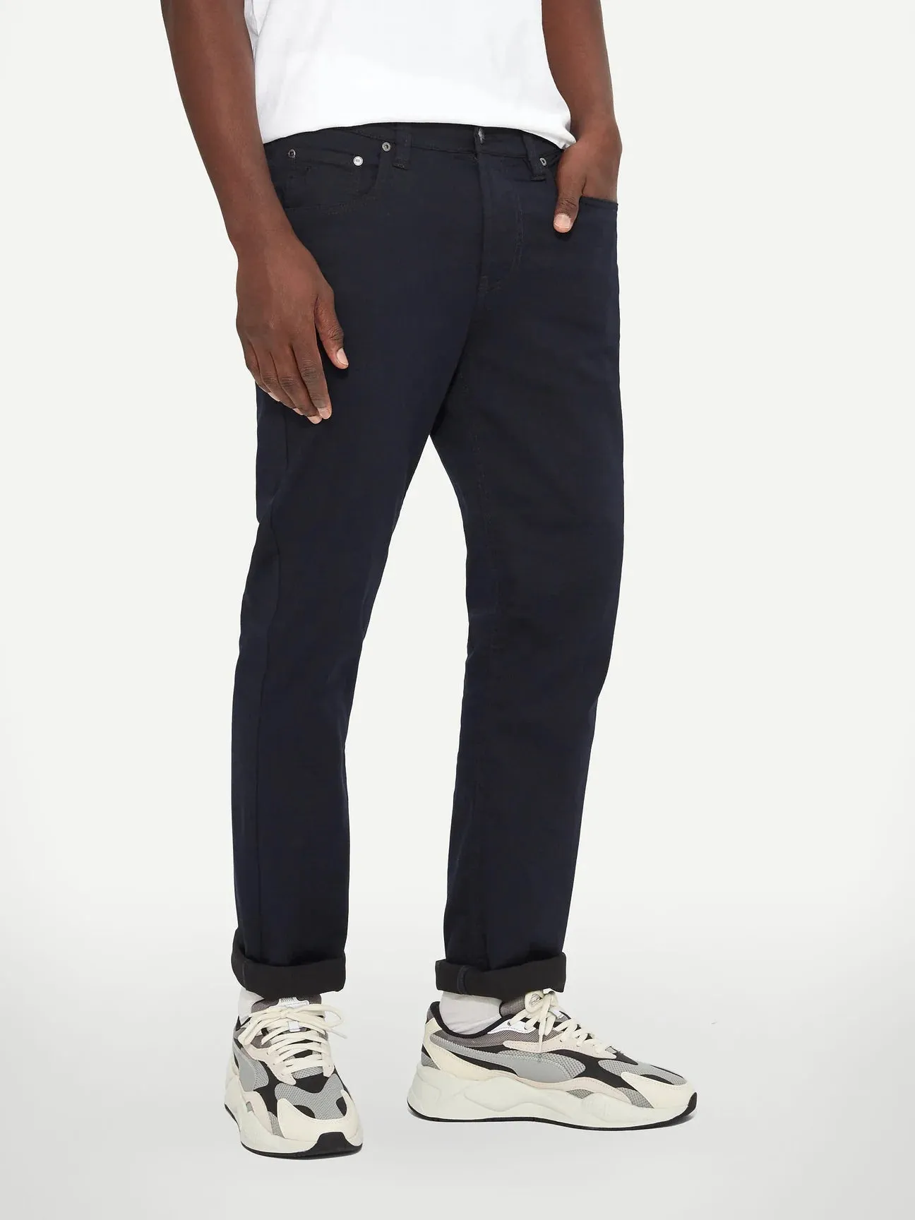 Lois Brad Slim Navy Twill Pant