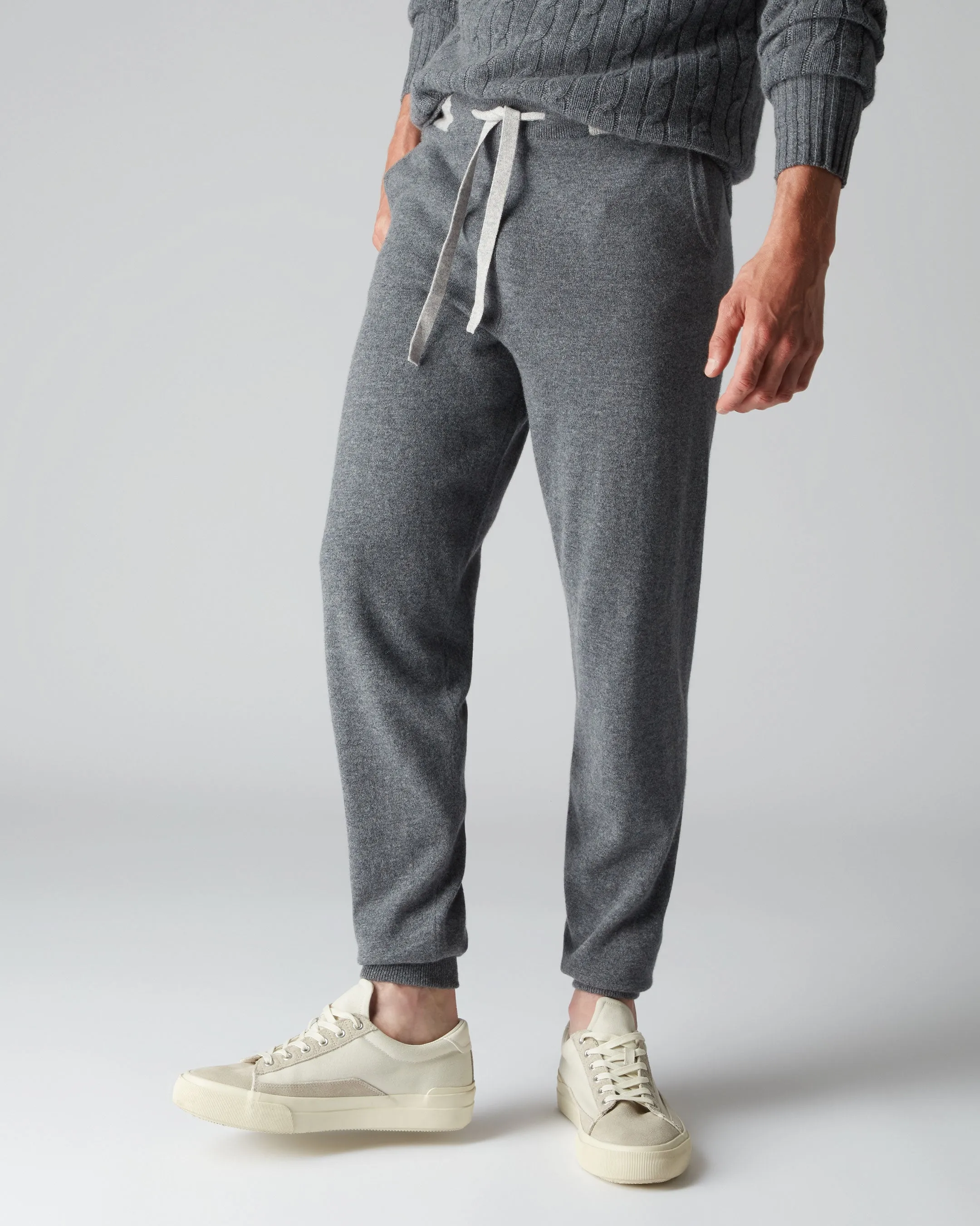 Men's Brompton Cashmere Jogger Elephant Grey