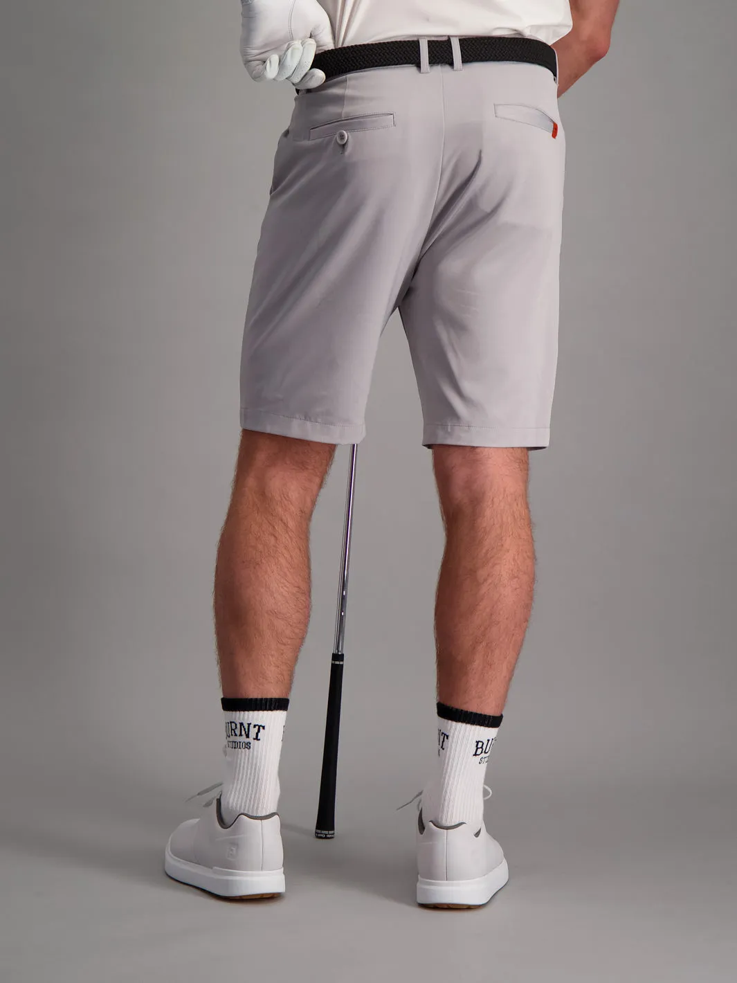 Mens Golf Shorts - Grey